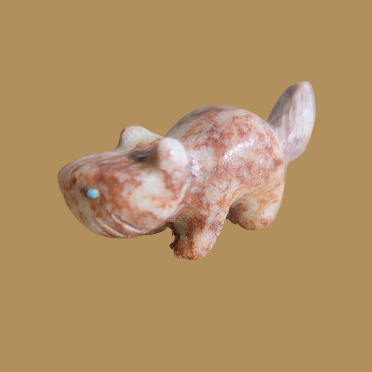 Red Vein Jasper Squirrel Zuni Fetish