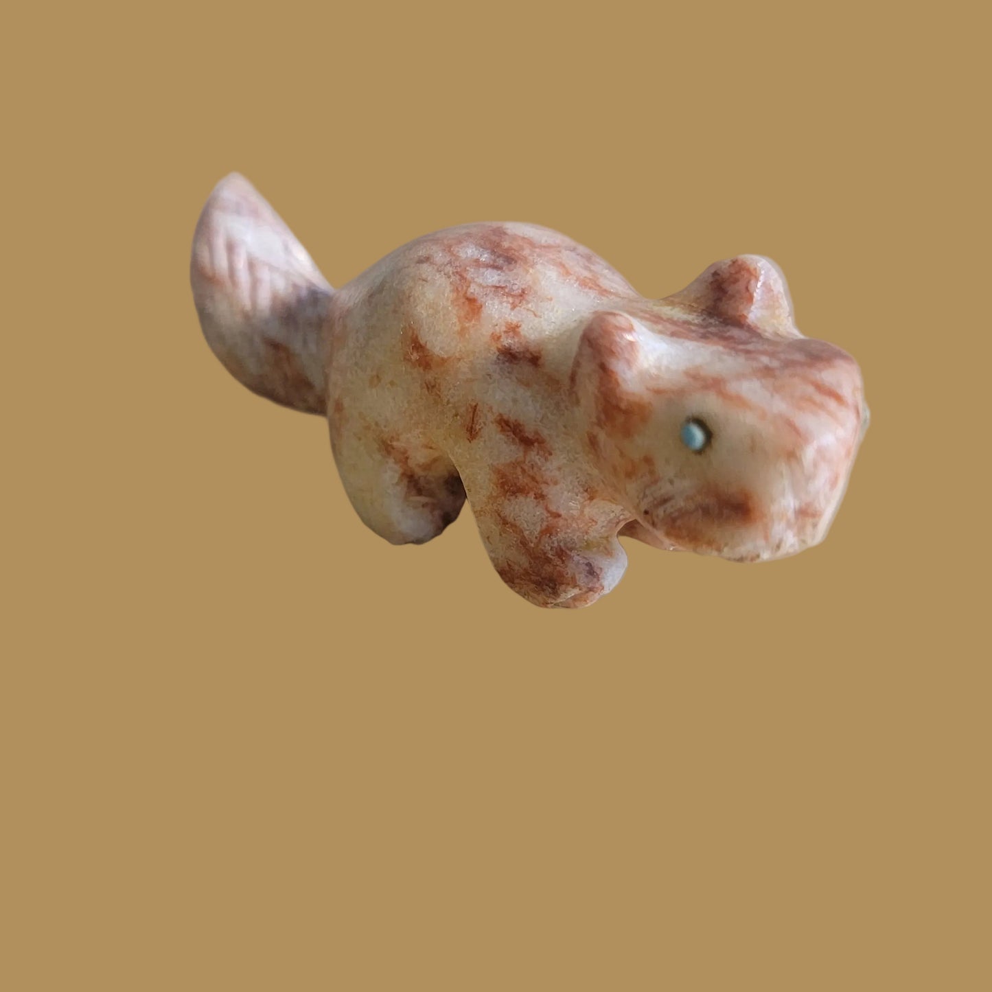 Red Vein Jasper Squirrel Zuni Fetish