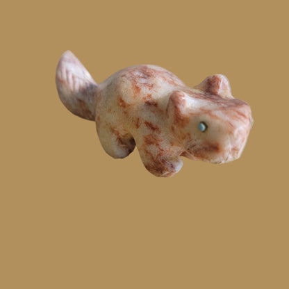 Red Vein Jasper Squirrel Zuni Fetish