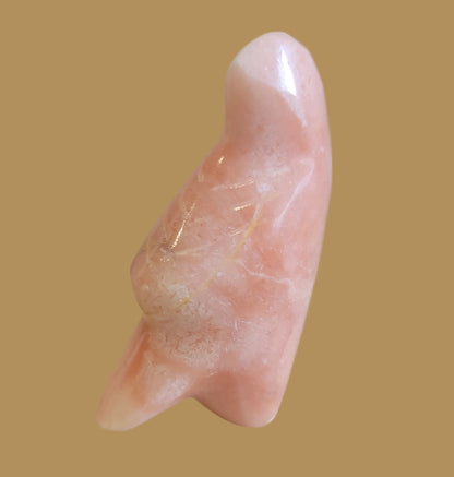 Orange Alabaster Cardinal Zuni Fetish