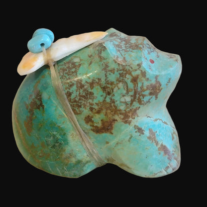 Turquoise Sitting Bear Zuni Fetish