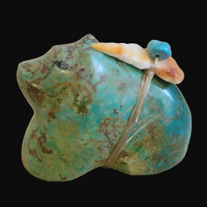 Turquoise Sitting Bear Zuni Fetish