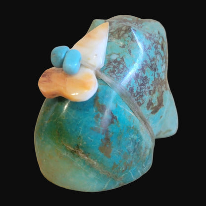Turquoise Sitting Bear Zuni Fetish