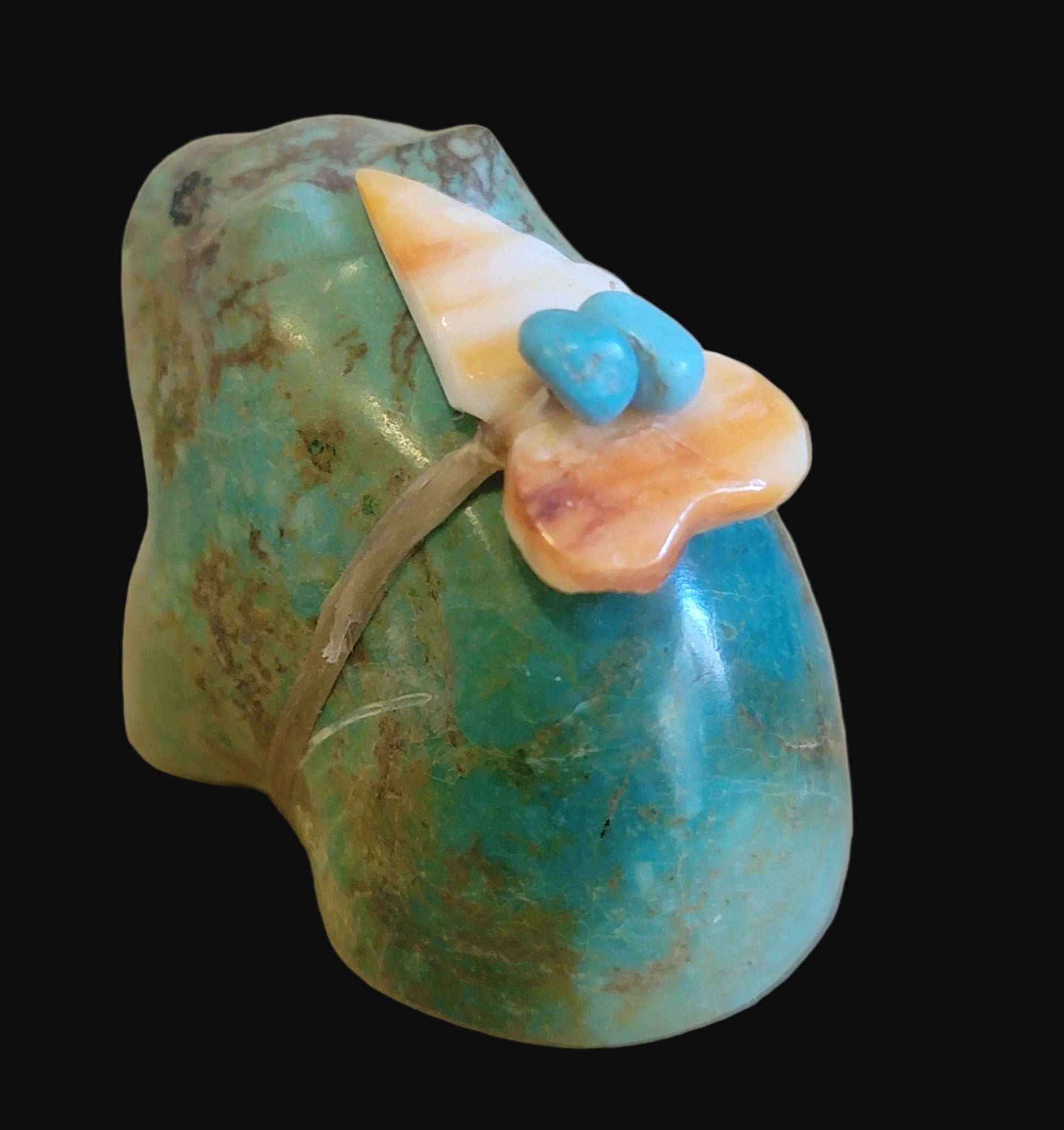 Turquoise Sitting Bear Zuni Fetish