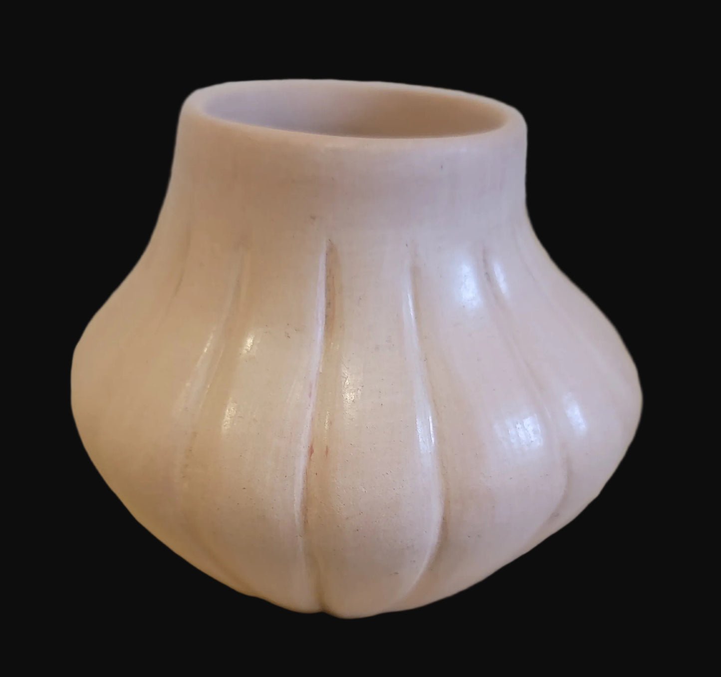 Jemez Pueblo Buff Melon Bowl Pueblo Pottery