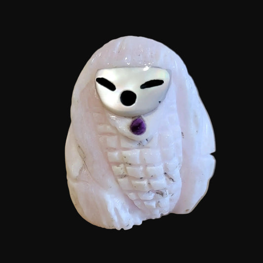 Pink Mangano Calcite Zuni Corn Maiden Zuni Fetish