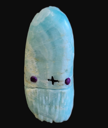 Aragonite/ Caribbean Calcite Zuni Corn Maiden Zuni Fetish