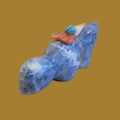 Sodalite Zuni Fetish Wolf