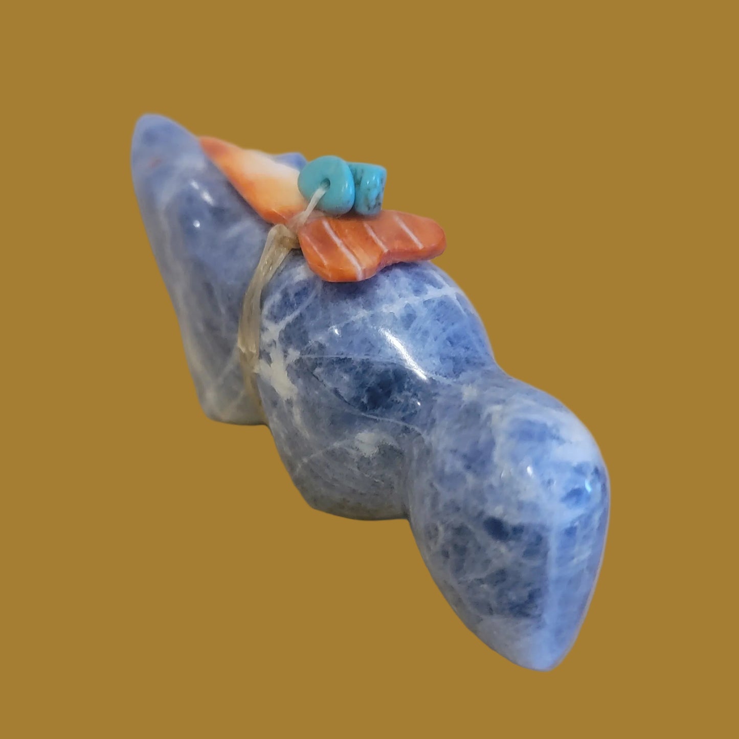 Sodalite Zuni Fetish Wolf