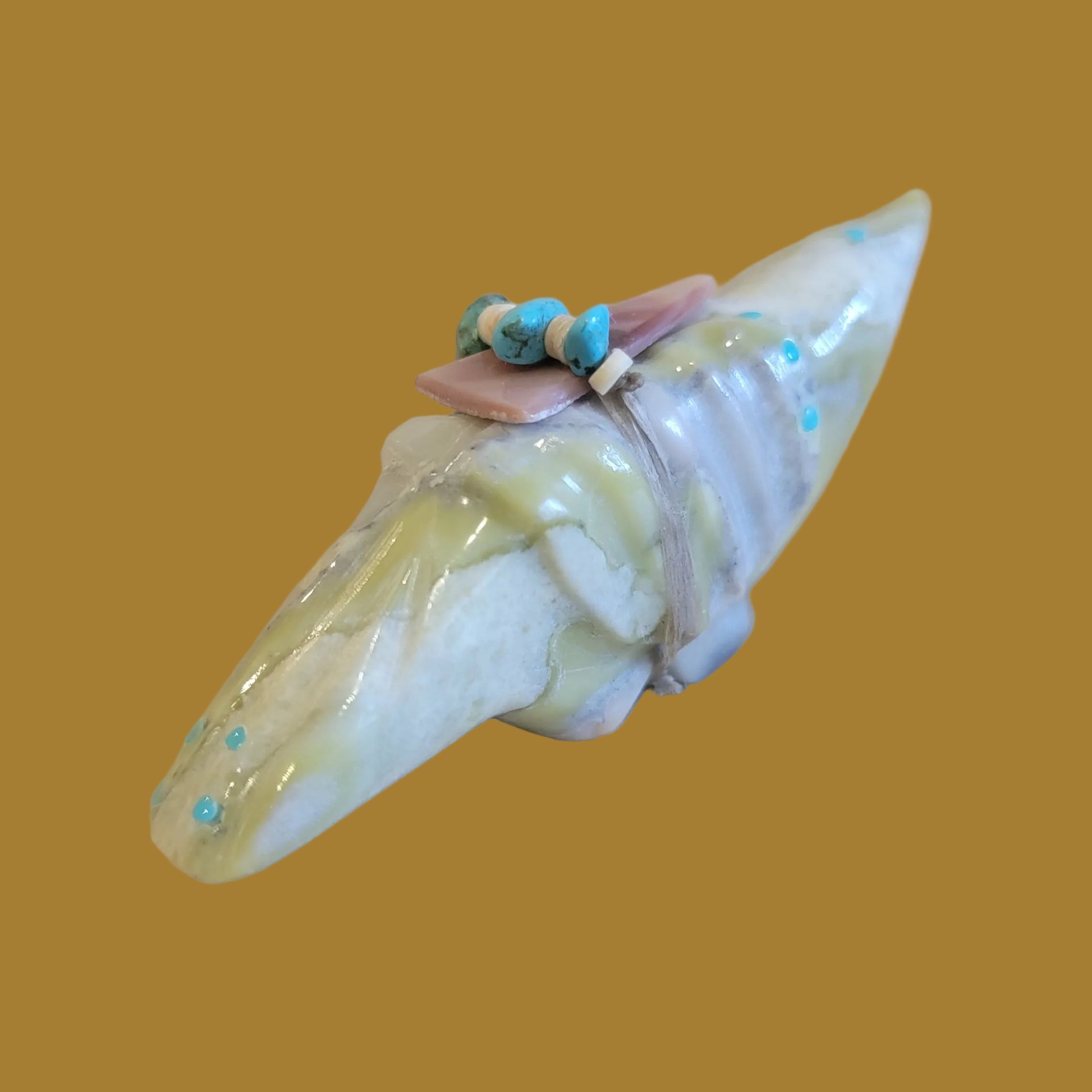 Fancy Serpentine Songbird Zuni Fetish