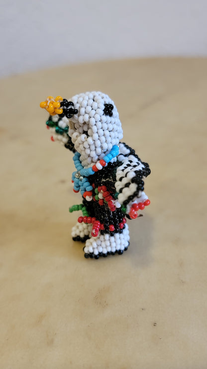Fully Beaded Zuni Eagle Dancer w/ Removable Face Mask Indian Beadwork