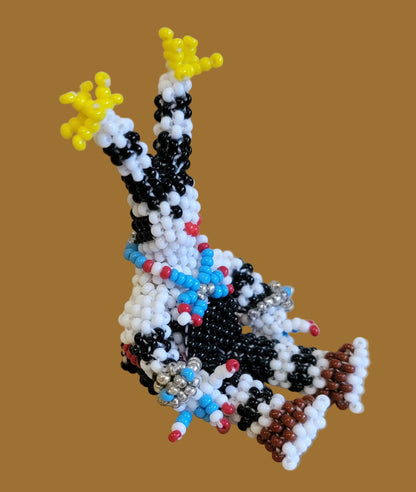Fully Beaded Zuni Happy Sitting Hano Clown Indian Beadwork