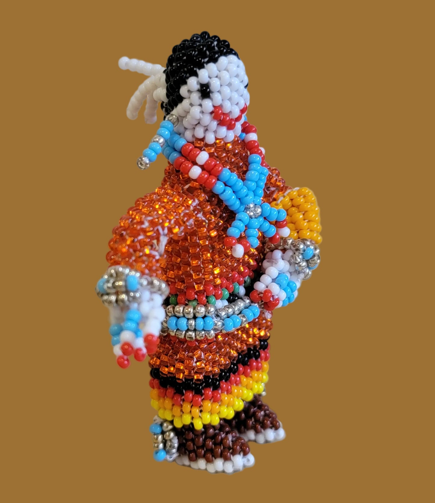 Zuni Fully Beaded Shawl Dancer Maiden Indian Beadwork