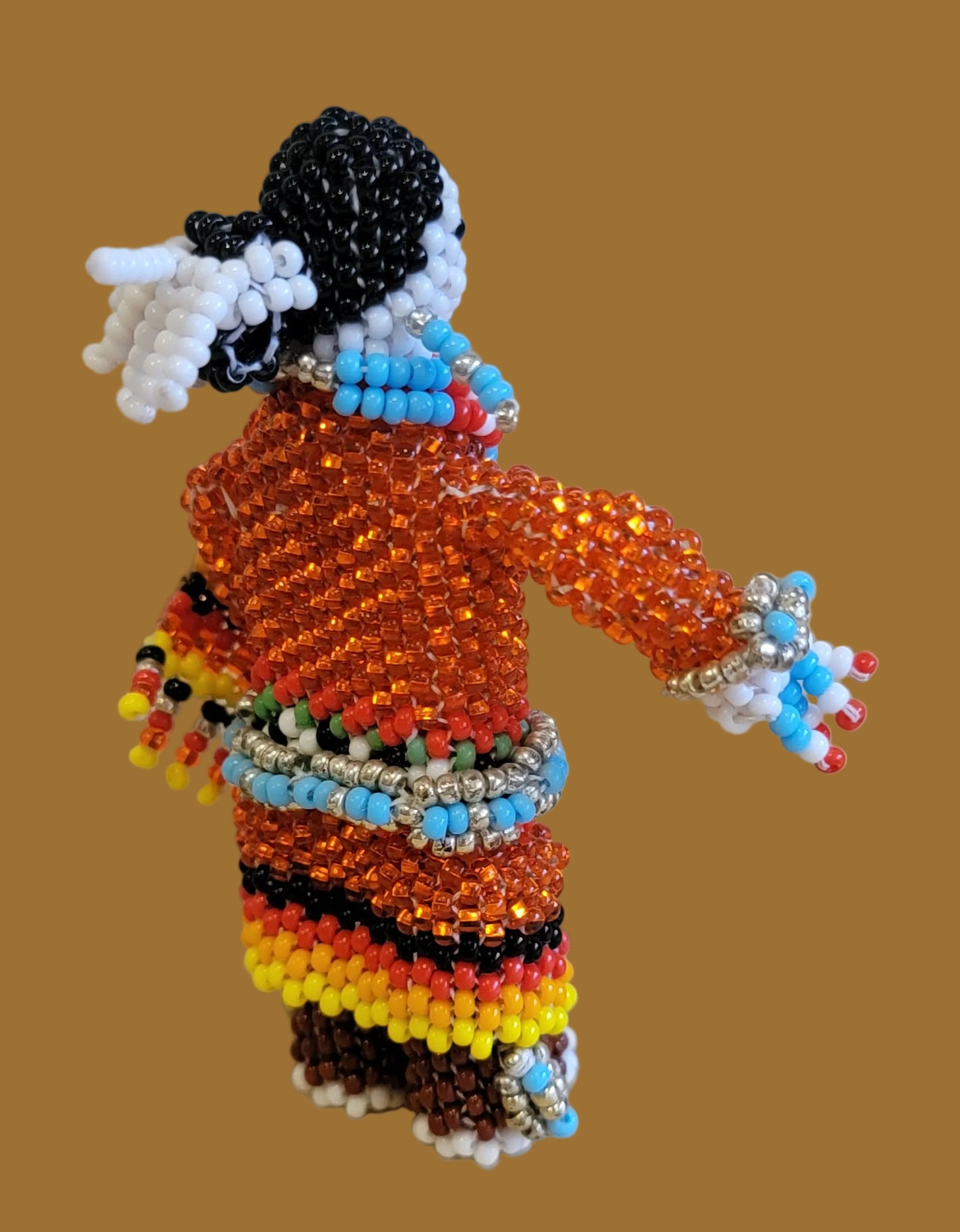 Zuni Fully Beaded Shawl Dancer Maiden Indian Beadwork