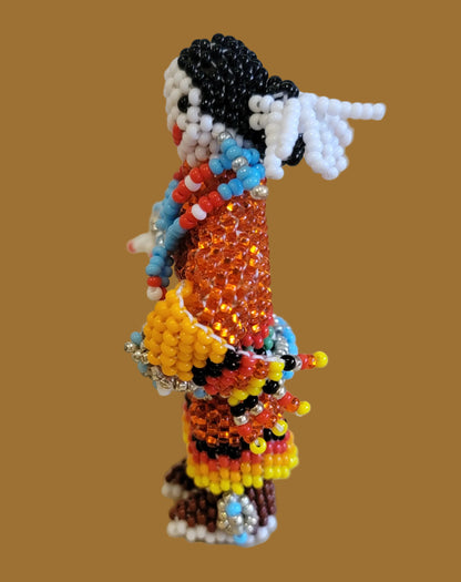 Zuni Fully Beaded Shawl Dancer Maiden Indian Beadwork