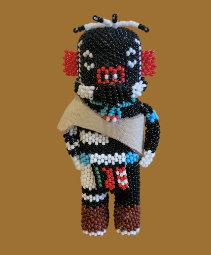 Fully Beaded Zuni "Left Handed" Kachina Indian Beadwork