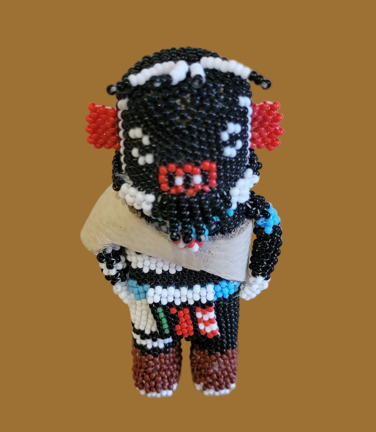 Fully Beaded Zuni "Left Handed" Kachina Indian Beadwork