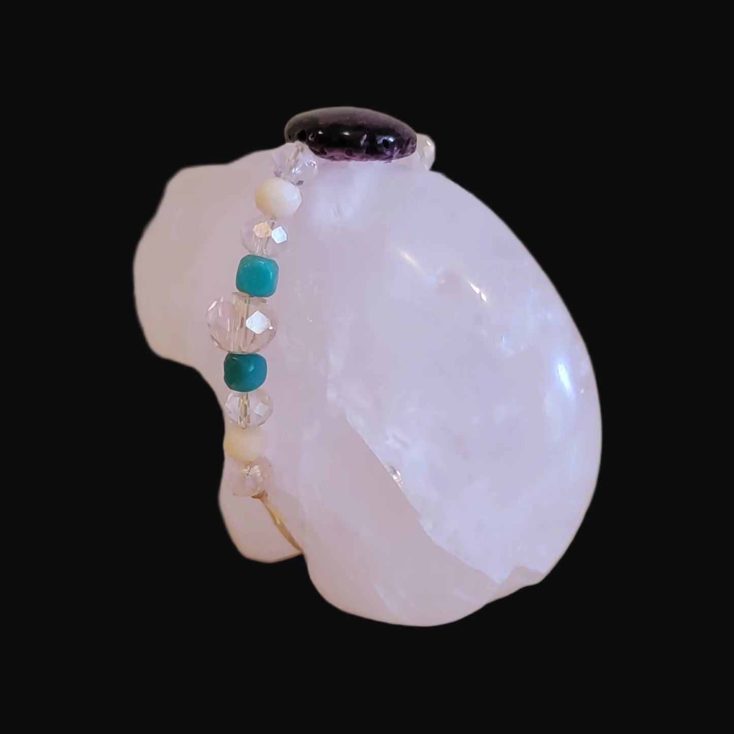 Elegant Rose Quartz Zuni Fetish Bear