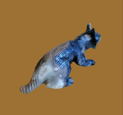 Picasso Marble Clairvoyant Bobcat Zuni Fetish