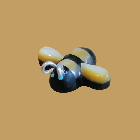 Bumblebee w/ Silver Antennae Zuni Fetish