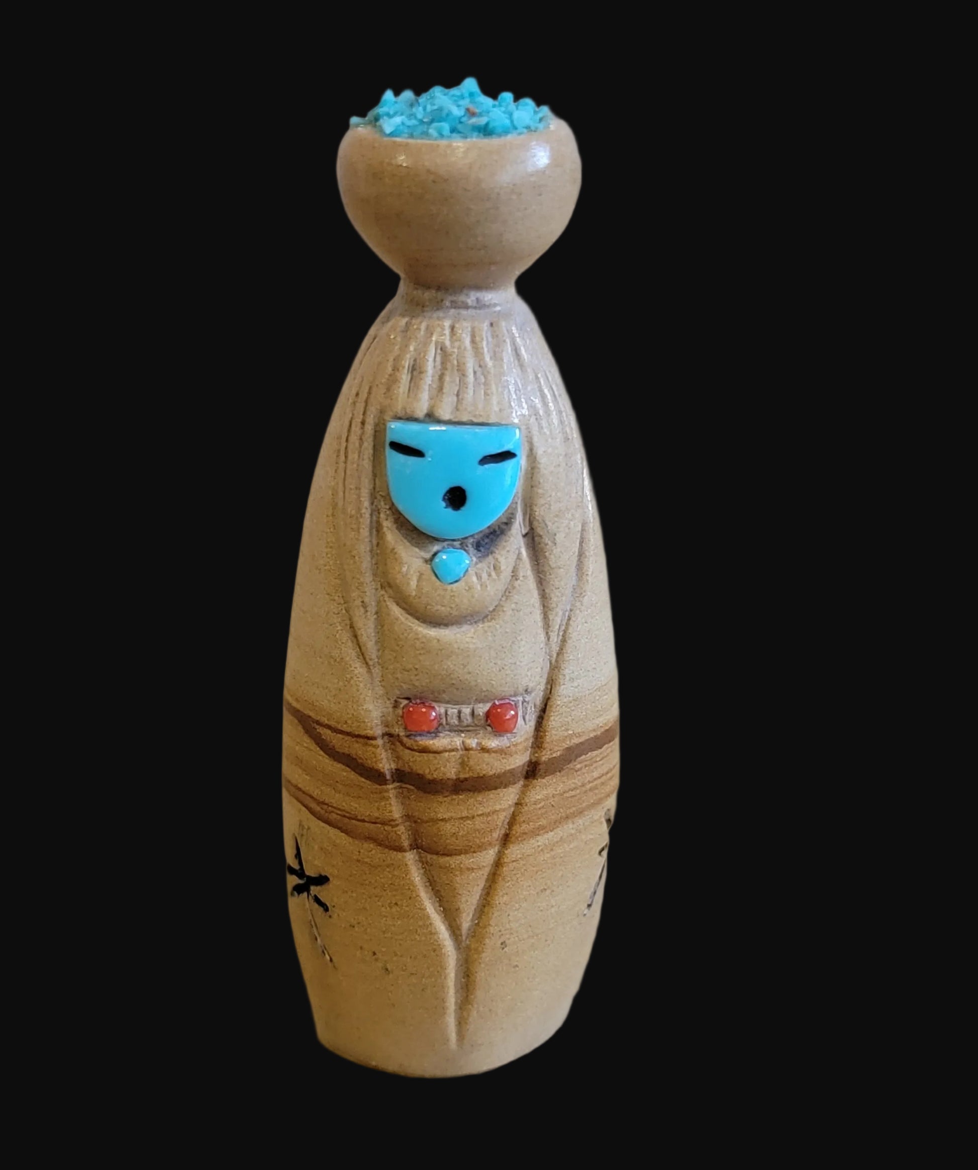 Picture Stone Jasper Zuni Olla Maiden Zuni Fetish