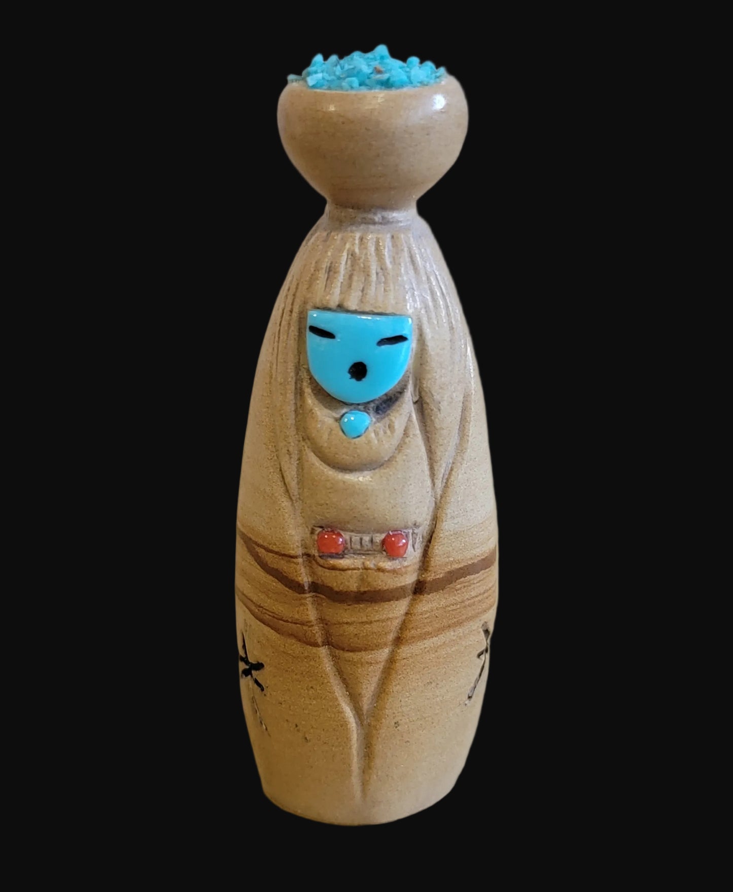 Picture Stone Jasper Zuni Olla Maiden Zuni Fetish