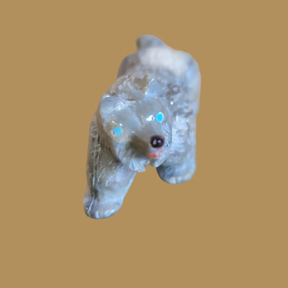 Picasso Marble Pup/Dog Zuni Fetish