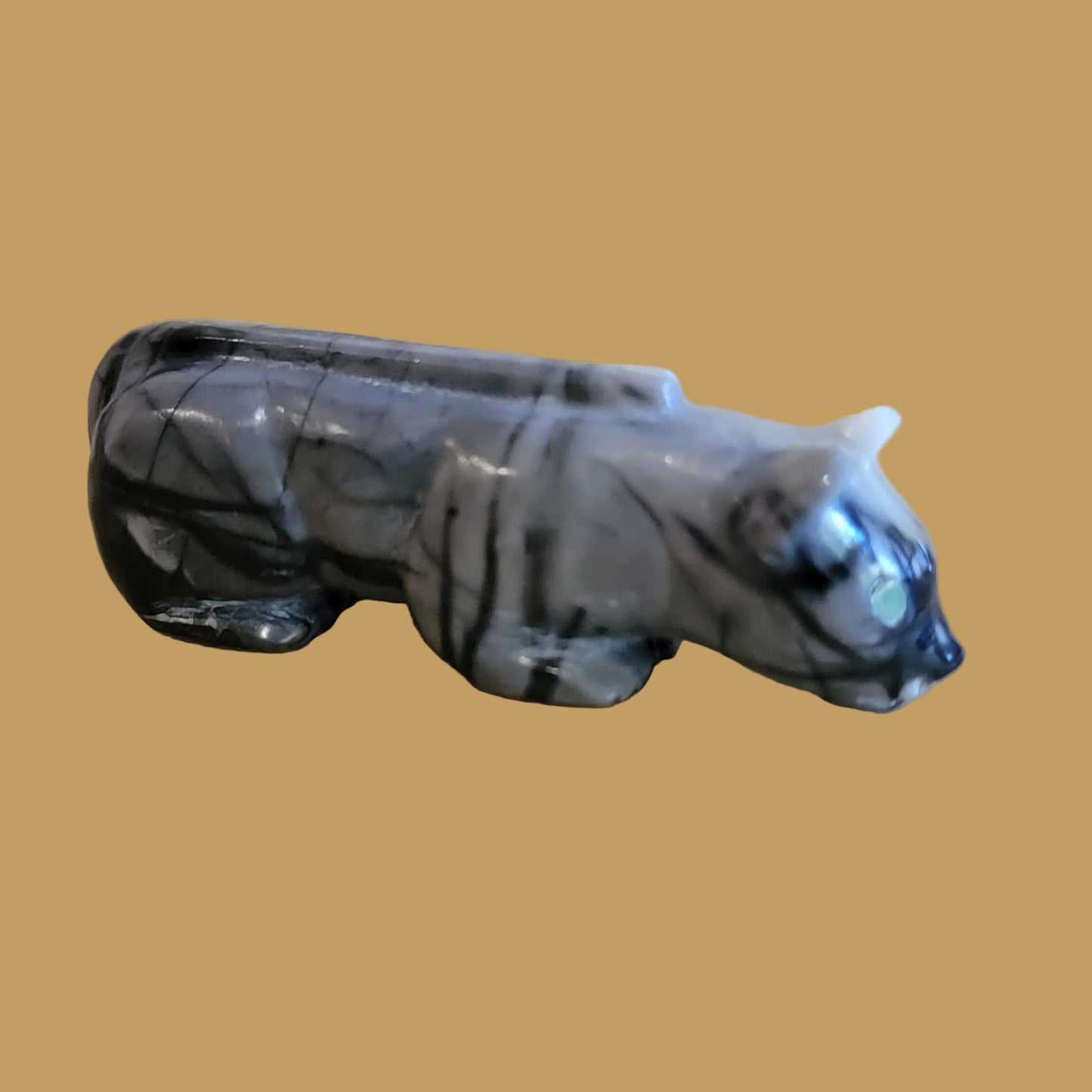 Picasso Marble Navajo Mountain Lion Zuni Fetish