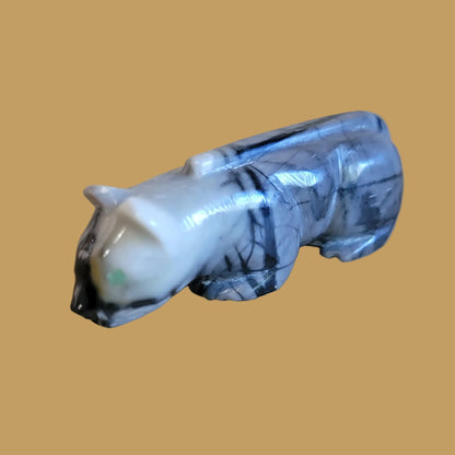 Picasso Marble Navajo Mountain Lion Zuni Fetish