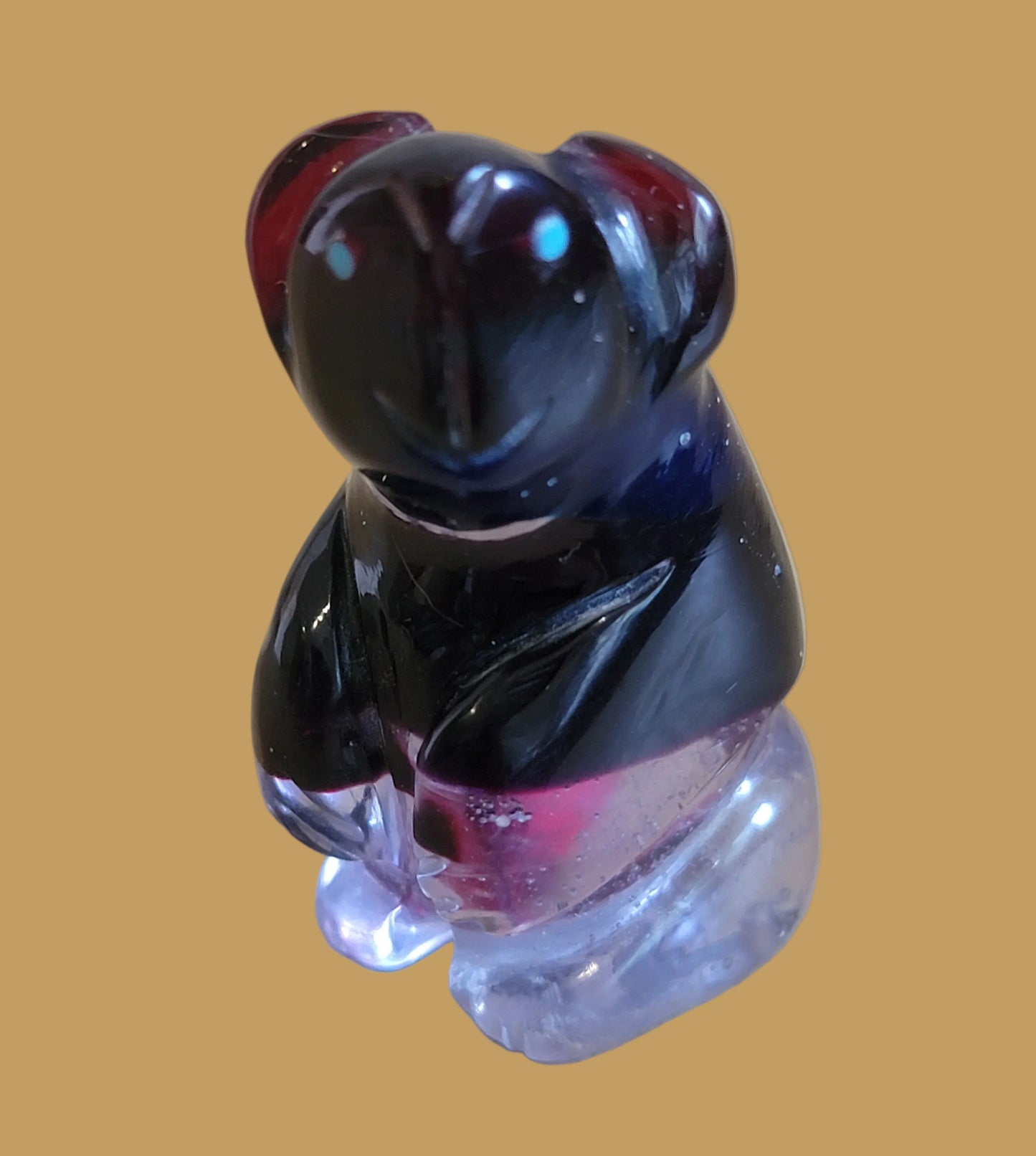 Standing Surfite Sweet Bear Zuni Fetish