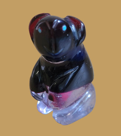 Standing Surfite Sweet Bear Zuni Fetish