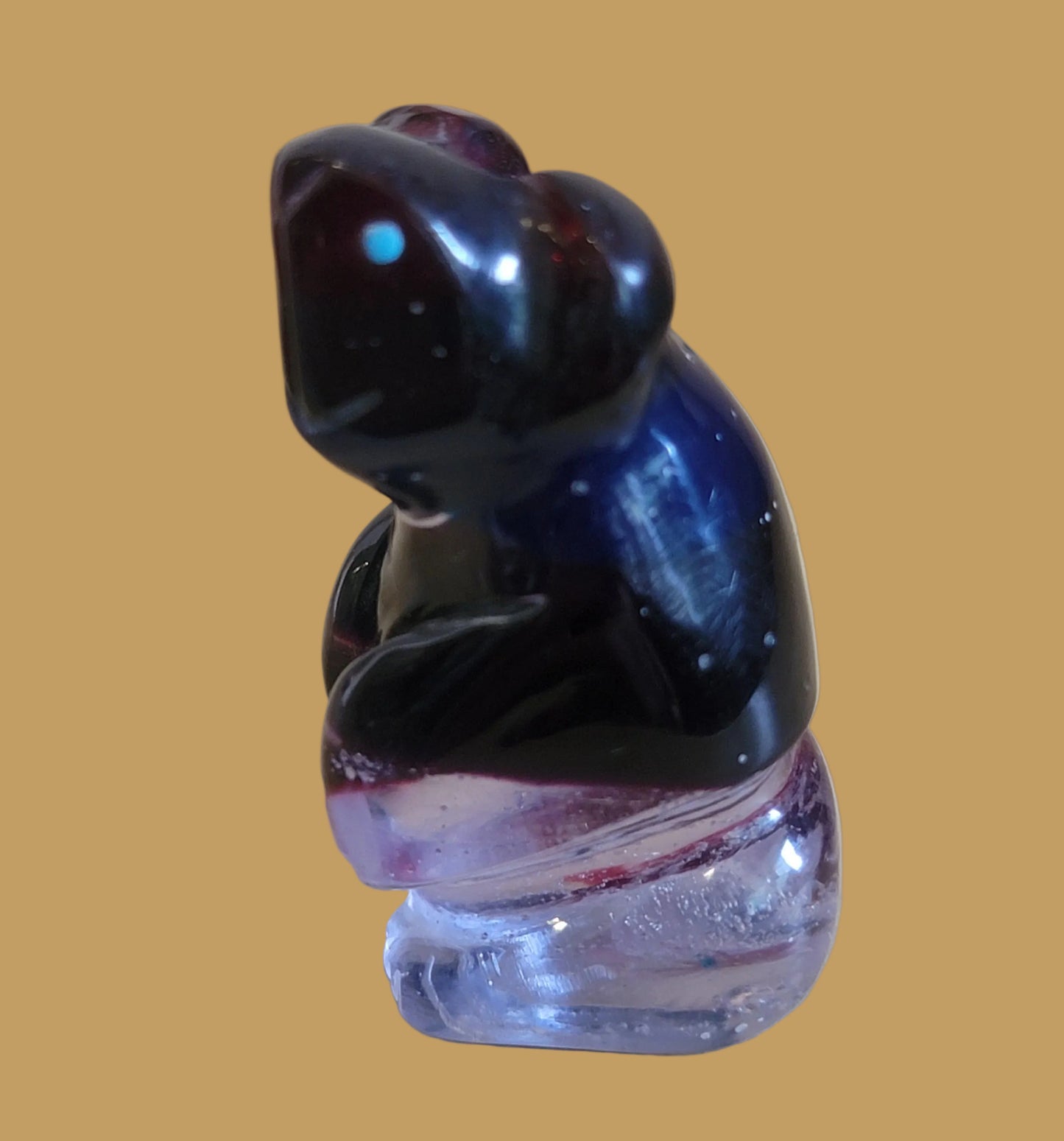 Standing Surfite Sweet Bear Zuni Fetish