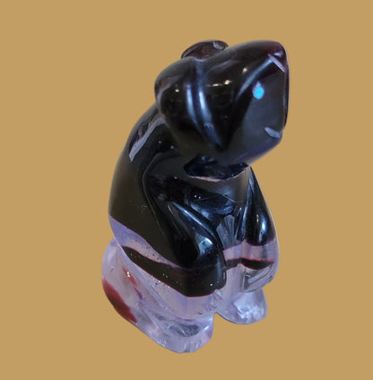 Standing Surfite Sweet Bear Zuni Fetish