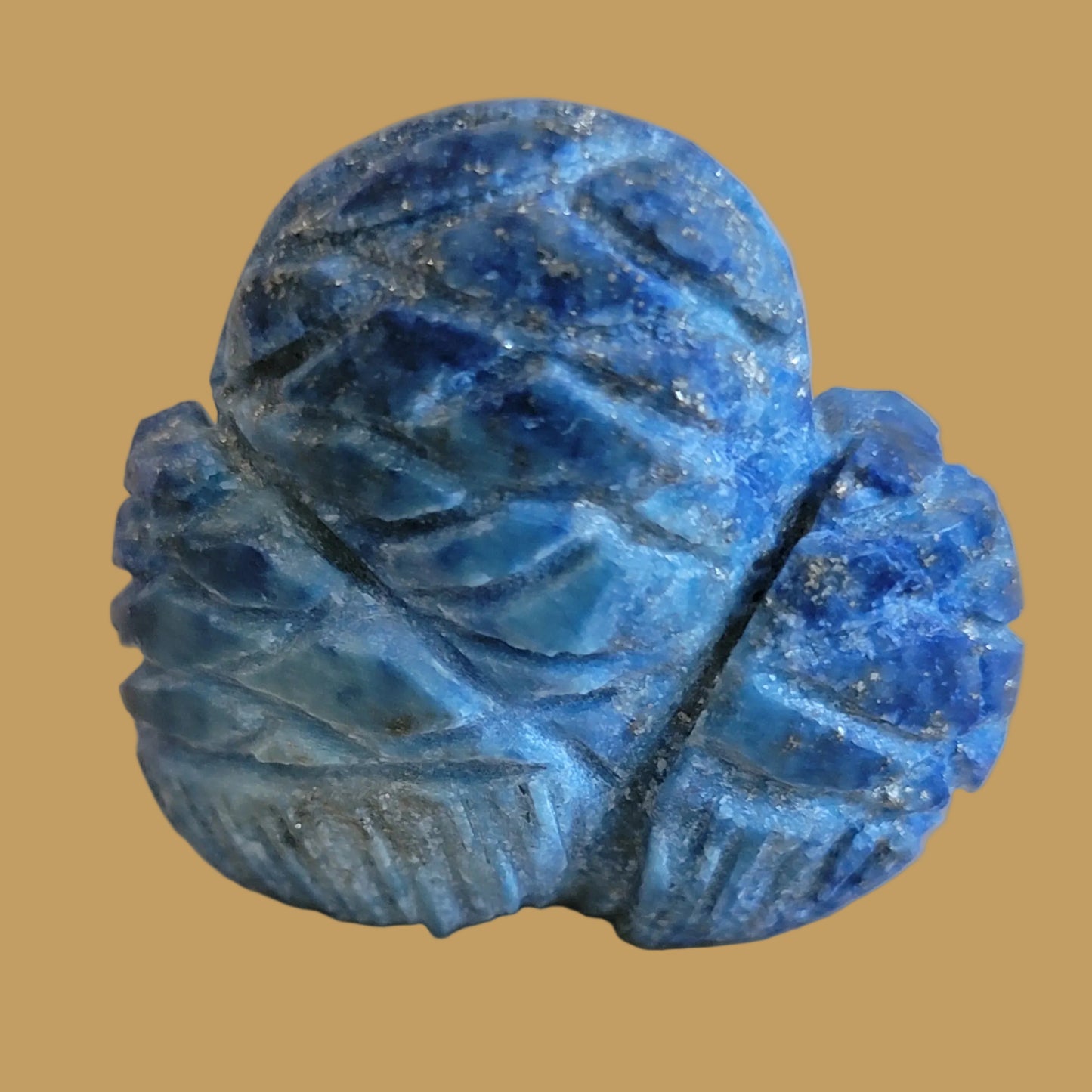 Denim Lapis Sleeping Owl Zuni Fetish