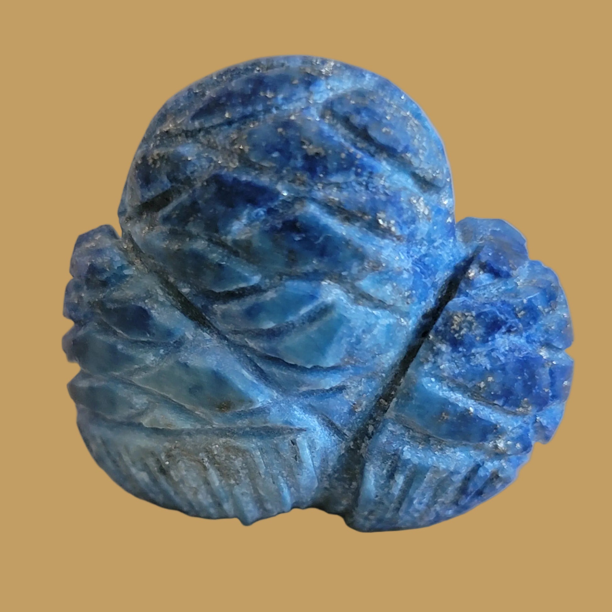 Denim Lapis Sleeping Owl Zuni Fetish