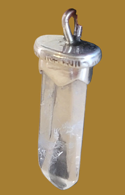 Mesmerizing Black Marble Healing Raven w/ Crystal Necklace Zuni Fetish