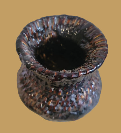 Navajo Traditional Pine Pitch Indian Basket
