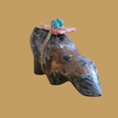 Fluffy Tailed Orca Agate Cat Zuni Fetish