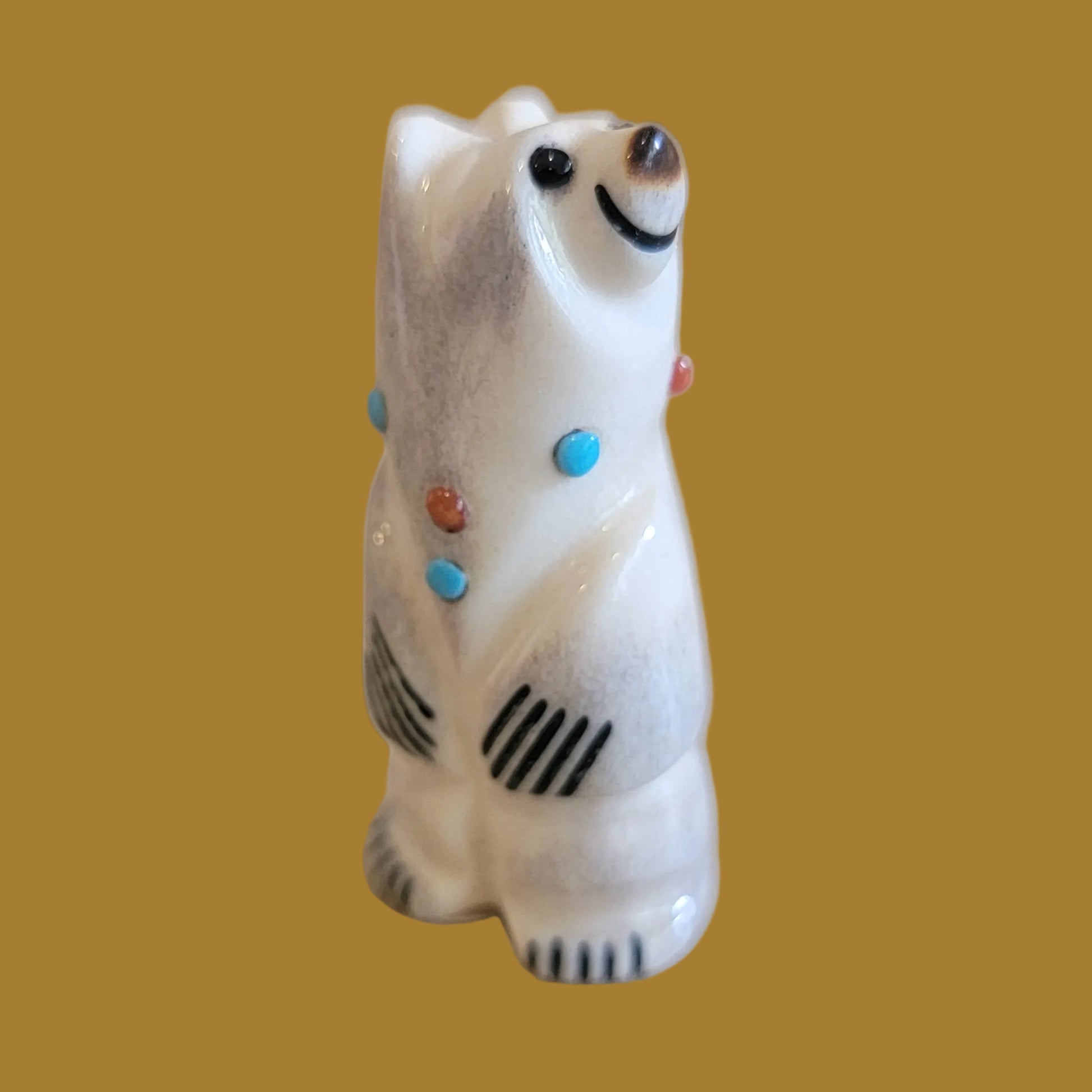 Carefree Antler Bear Zuni Fetish