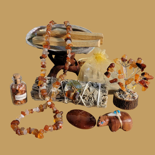 Exquisite and Magical Carnelian "Motivation" Smudge Kit