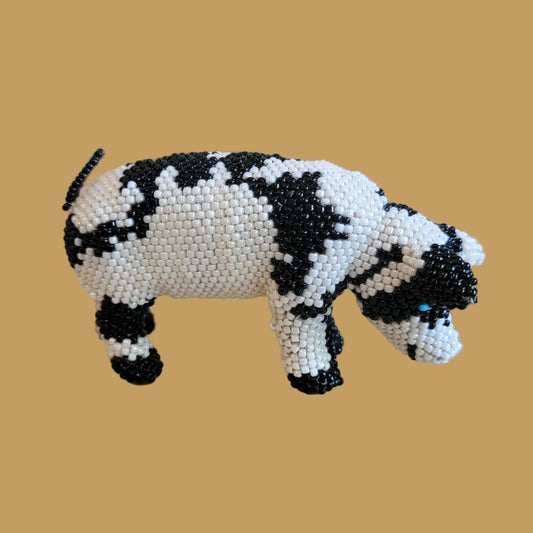 Fully Beaded Merry Piglet/Pig Indian Beadwork
