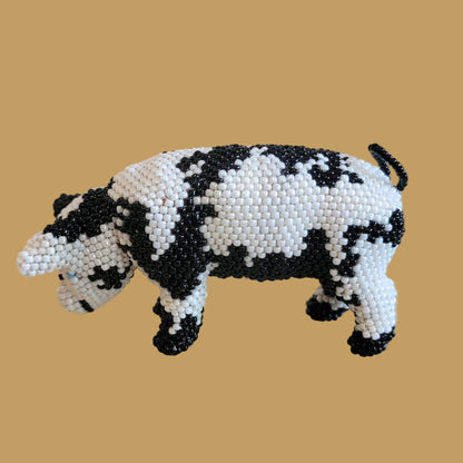 Fully Beaded Merry Piglet/Pig Indian Beadwork