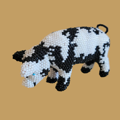 Fully Beaded Merry Piglet/Pig Indian Beadwork