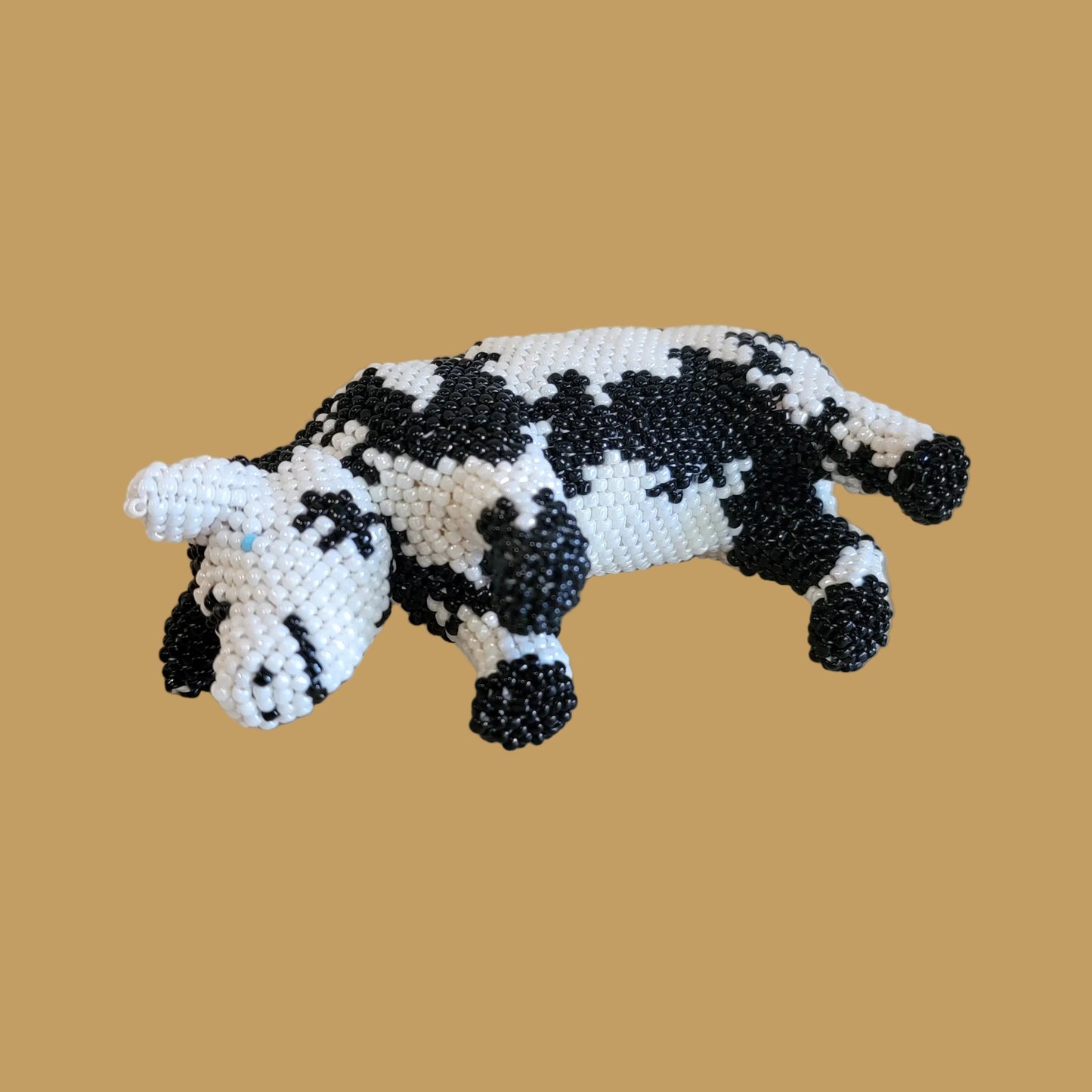 Fully Beaded Merry Piglet/Pig Indian Beadwork