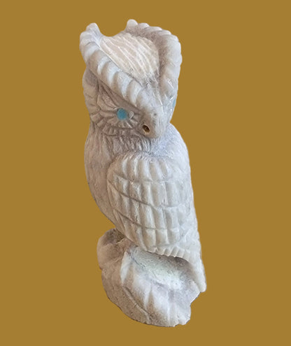 Antler Night Owl Zuni Fetish