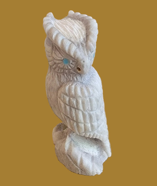 Antler Night Owl Zuni Fetish