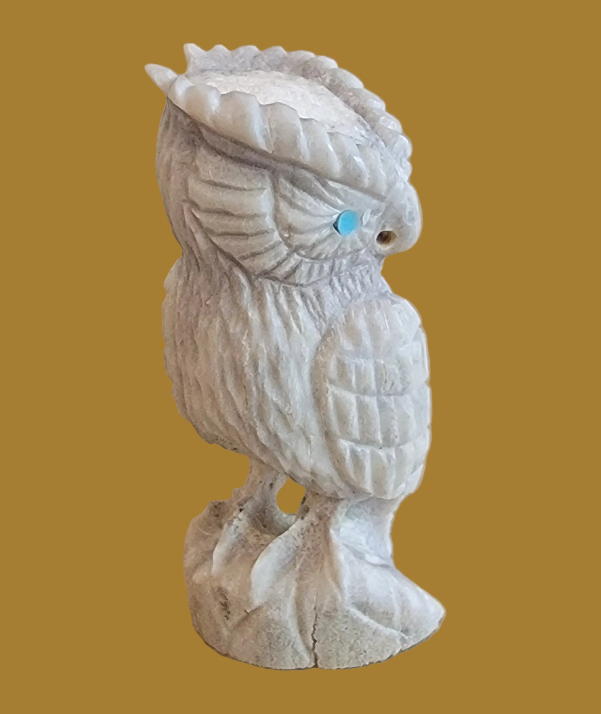 Antler Night Owl Zuni Fetish