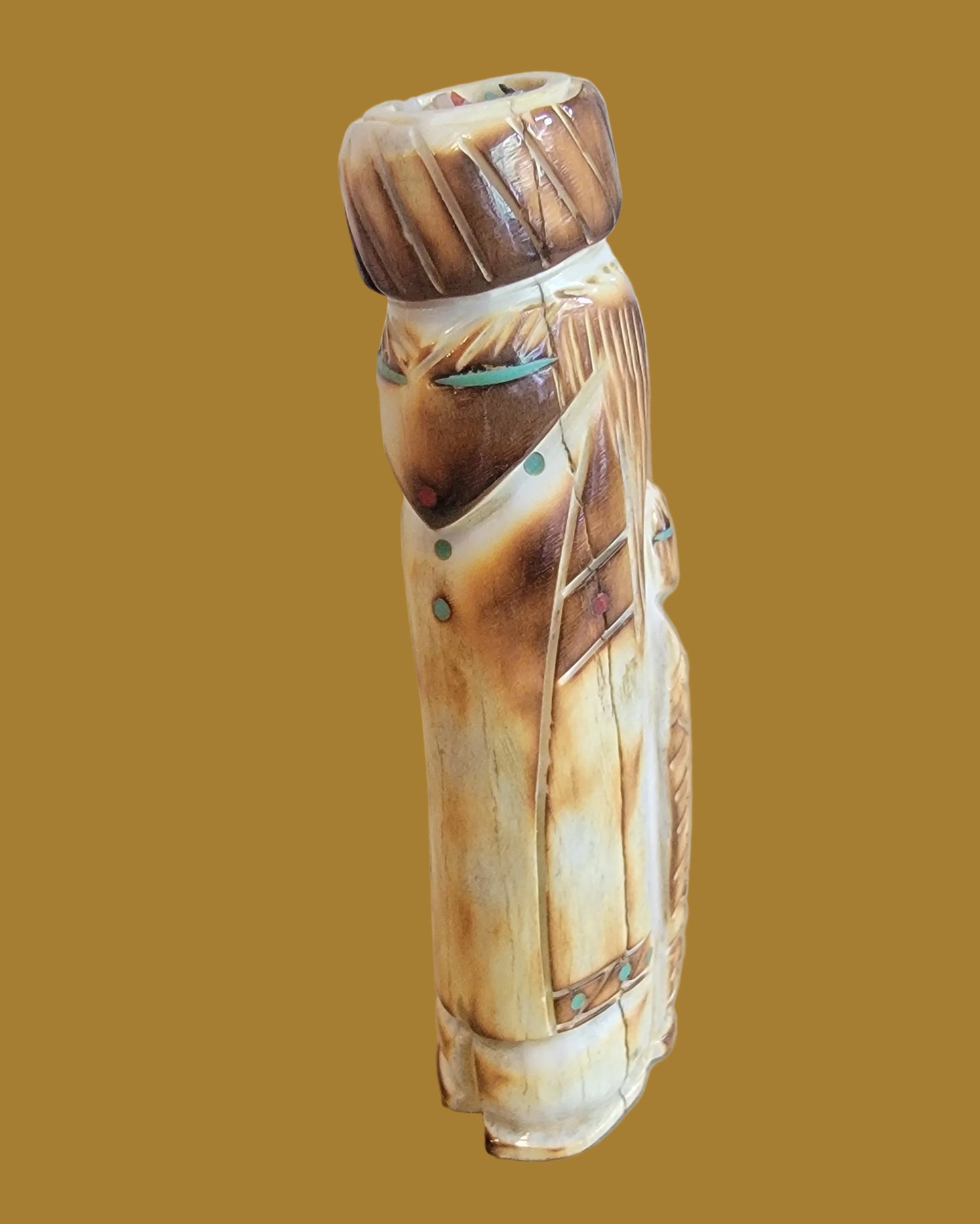 Antler Olla Maiden w/ Papoose Zuni Fetish