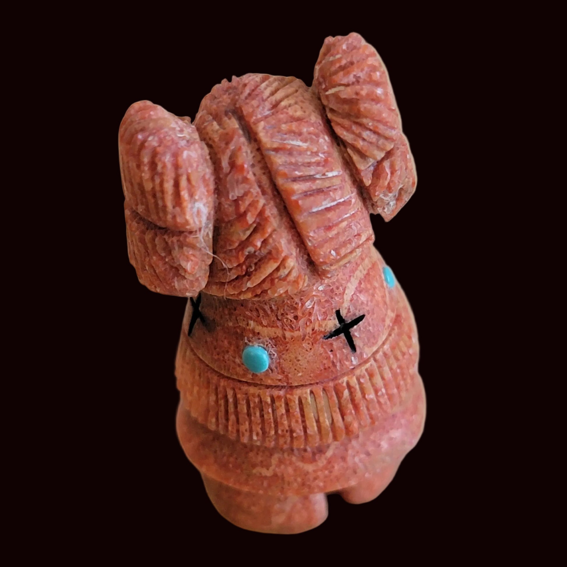 Apple Coral Zuni Butterfly Maiden Zuni Fetish