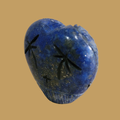 Double Heart Shaped Lapis Zuni Corn Maidens Zuni Fetish